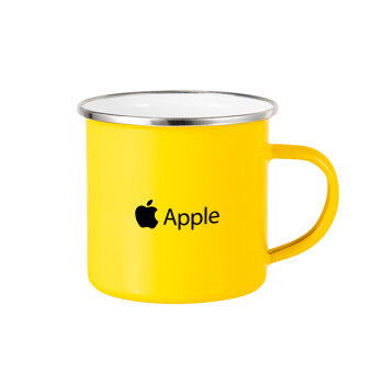 apple, Κούπα Μεταλλική εμαγιέ Κίτρινη 360ml