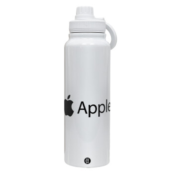 apple, Θερμός 1L Ανοξείδωτο με Βάση Κινητού & Διπλά Τοιχώματα
