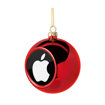 apple, Χριστουγεννιάτικη μπάλα δένδρου Κόκκινη 8cm