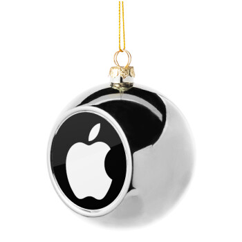 apple, Χριστουγεννιάτικη μπάλα δένδρου Ασημένια 8cm