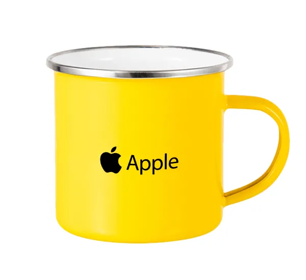 apple — Yellow Enamel Metallic Cup 360ml