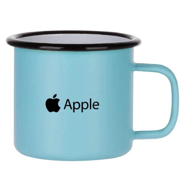 apple — Κούπα Μεταλλική εμαγιέ ΜΑΤ σιέλ 360ml