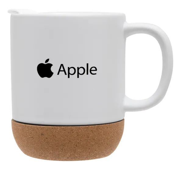 apple — Κούπα, κεραμική με βάση φελού και καπάκι (ΜΑΤ), 330ml