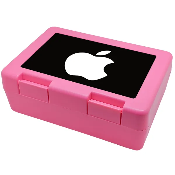 apple — Children's cookie container PINK 185x128x65mm (BPA free plastic)