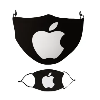 apple, Μάσκα υφασμάτινη Ενηλίκων πολλαπλών στρώσεων με υποδοχή φίλτρου