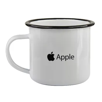 apple, Κούπα εμαγιέ με μαύρο χείλος 360ml