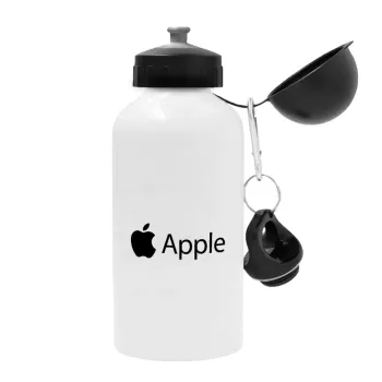 apple, Μεταλλικό παγούρι νερού, Λευκό, αλουμινίου 500ml