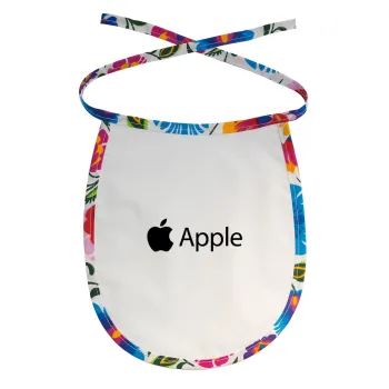 apple, Σαλιάρα μωρού αλέκιαστη με κορδόνι Χρωματιστή