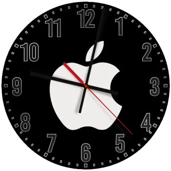 apple, Ρολόι τοίχου ξύλινο (30cm)
