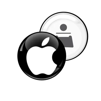 apple, Μαγνητάκι και ανοιχτήρι μπύρας στρογγυλό διάστασης 5,9cm