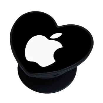 apple, Phone Holders Stand  καρδιά Μαύρο Βάση Στήριξης Κινητού στο Χέρι