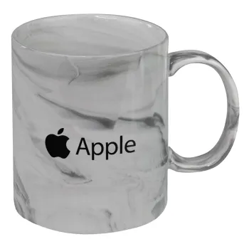 apple, Mug ceramic marble style, 330ml