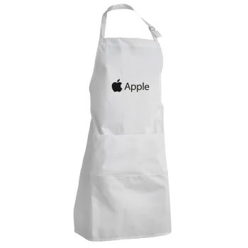 apple, Adult Chef Apron (with sliders and 2 pockets)