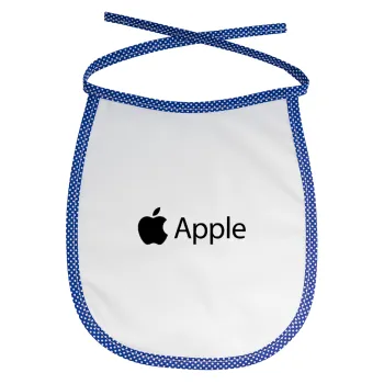 apple, Σαλιάρα μωρού αλέκιαστη με κορδόνι Μπλε