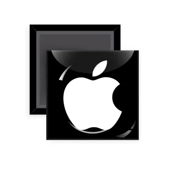 apple, Μαγνητάκι ψυγείου τετράγωνο διάστασης 5x5cm