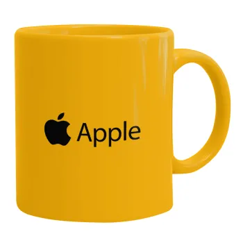 apple, Κούπα, κεραμική κίτρινη, 330ml