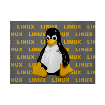 Linux, Επιφάνεια κοπής γυάλινη (38x28cm)