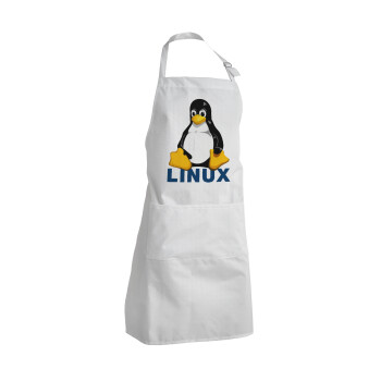 Linux, Ποδιά Σεφ Ολόσωμη Ενήλικων (με ρυθμιστικά και 2 τσέπες)