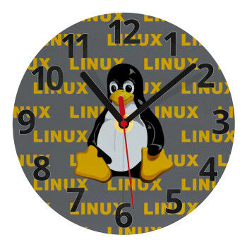 Linux, Ρολόι τοίχου γυάλινο (20cm)