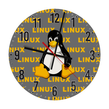 Linux, Ρολόι τοίχου ξύλινο (30cm)