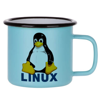 Linux, Κούπα Μεταλλική εμαγιέ ΜΑΤ σιέλ 360ml