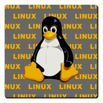 Linux, Τετράγωνο μαγνητάκι ξύλινο 6x6cm