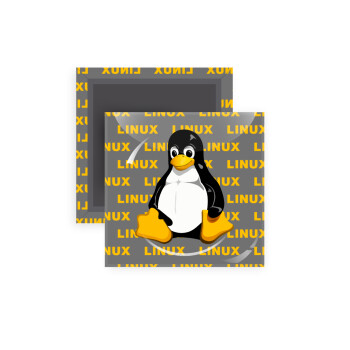 Linux, Μαγνητάκι ψυγείου τετράγωνο διάστασης 5x5cm