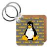 Linux, Μπρελόκ Ξύλινο τετράγωνο MDF 5cm (3mm πάχος)