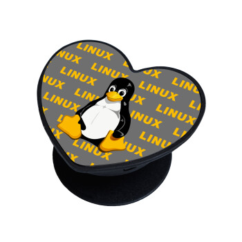 Linux, Phone Holders Stand  καρδιά Μαύρο Βάση Στήριξης Κινητού στο Χέρι
