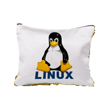 Linux, Τσαντάκι νεσεσέρ με πούλιες (Sequin) Χρυσό