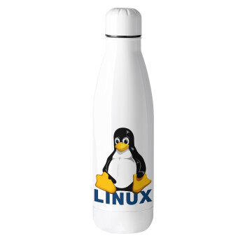 Linux, Μεταλλικό παγούρι θερμός (Stainless steel), 500ml