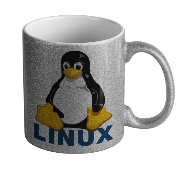 Linux — Glitter Ασημένια