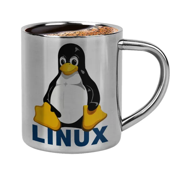 Linux — Κουπάκι μεταλλικό διπλού τοιχώματος για espresso (220ml)