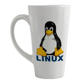 Linux, Κούπα κωνική Latte Μεγάλη, κεραμική, 450ml