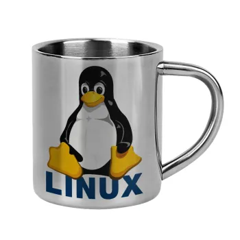 Linux, Mug Stainless steel double wall 300ml