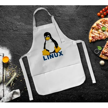 Linux, Ποδιά Σεφ Ολόσωμη Παιδική (με ρυθμιστικά και 2 τσέπες)