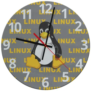 Linux, Ρολόι τοίχου γυάλινο (30cm)
