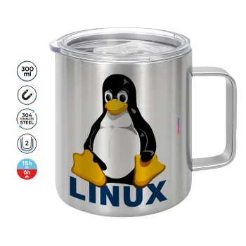 Linux, Mug Stainless steel double wall 300ml