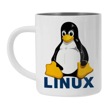 Linux, Mug Stainless steel double wall 300ml