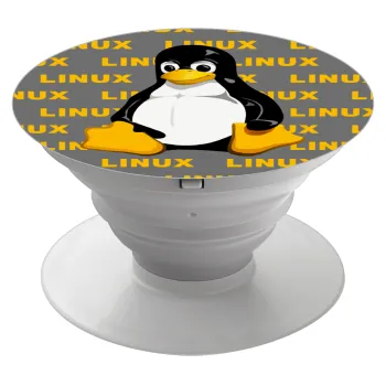 Linux, Phone Holders Stand  Λευκό Βάση Στήριξης Κινητού στο Χέρι
