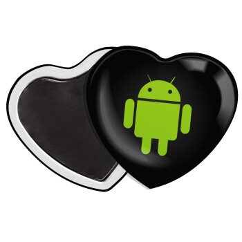 Android, Μαγνητάκι καρδιά (57x52mm)