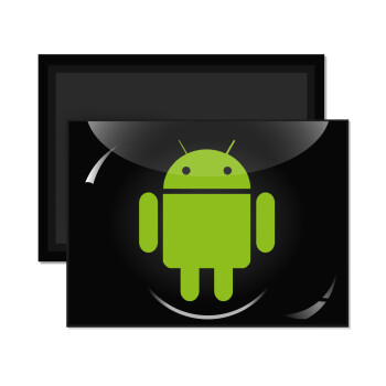 Android, Ορθογώνιο μαγνητάκι ψυγείου διάστασης 9x6cm
