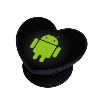 Android, Phone Holders Stand  καρδιά Μαύρο Βάση Στήριξης Κινητού στο Χέρι