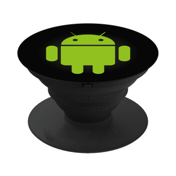 Android, Pop Socket Μαύρο Βάση Στήριξης Κινητού στο Χέρι