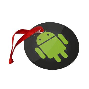 Android, Christmas ornament glass 9cm