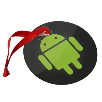 Android, Christmas ornament glass 9cm