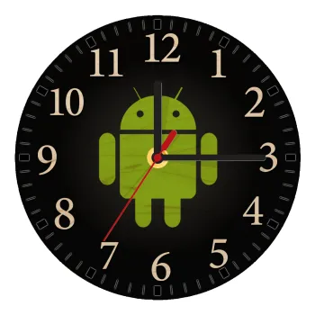 Android, Ρολόι τοίχου ξύλινο plywood (20cm)