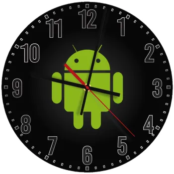 Android, Ρολόι τοίχου ξύλινο (30cm)