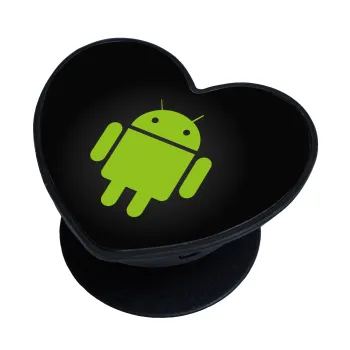 Android, Phone Holders Stand  καρδιά Μαύρο Βάση Στήριξης Κινητού στο Χέρι