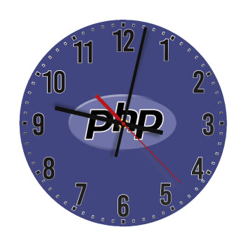 PHP, Ρολόι τοίχου ξύλινο (30cm)